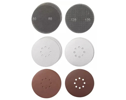 Verschillende schuurschijven met verschillende korrelgroottes.