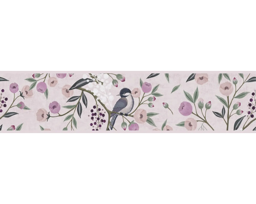 A.S. CRÉATION Behangrand vlies 77137-1 Lilly & Luis bloemen vogels roze 5 m x 13 cm A.S. CRÉATION Behangrand vlies 77137-1 Lilly & Luis bloemen vogels roze 5 m x 13 cm