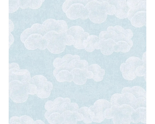 A.S. CRÉATION Vliesbehang 77143-1 Lilly & Luis wolken blauw wit Behang met wolkenpatroon