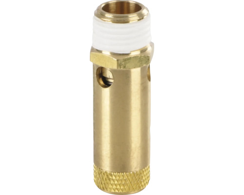 Messing fitting met schroefdraad en openingen