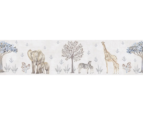 A.S. CRÉATION Behangrand vlies 77177-1 Lilly & Luis safari dieren beige 5 m x 13 cm A.S. CRÉATION Behangrand vlies 77177-1 Lilly & Luis safari dieren beige 5 m x 13 cm