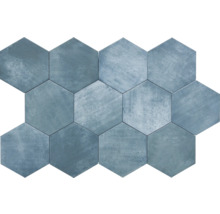 Zeshoekige tegels van steengoed