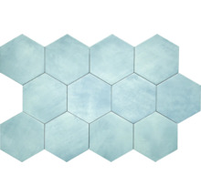 Zeshoekige tegelschikking