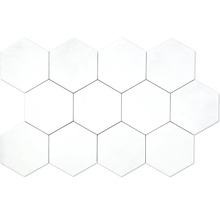 Mozaïektegels in zeshoekige vorm