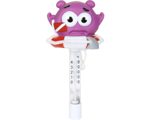 Zwemmend badthermometer met dierfiguur en temperatuurschaal