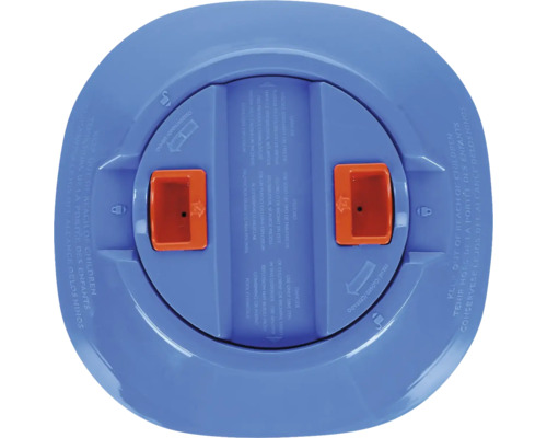 Deksel voor chloordrijver voor zwembad, met waarschuwingen