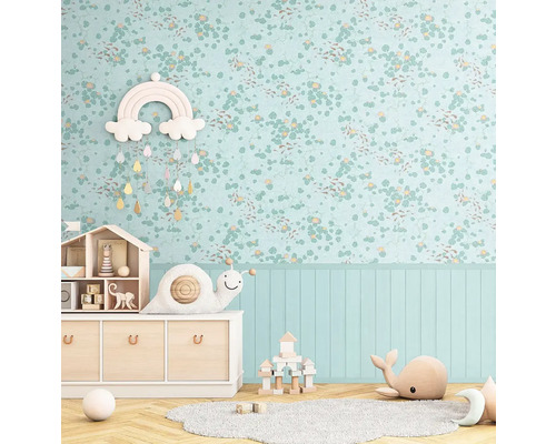A.S. CRÉATION Fotobehang vlies 77073-1 Lilly & Luis hout waterlelies blauw A.S. CRÉATION Fotobehang vlies 77073-1 Lilly & Luis hout waterlelies blauw