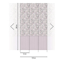 A.S. CRÉATION Fotobehang vlies 77074-1 Lilly & Luis hout bloemen vogels