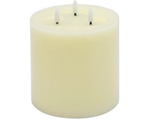 Kaars LED crème Ø 15 cm H 12,5 cm