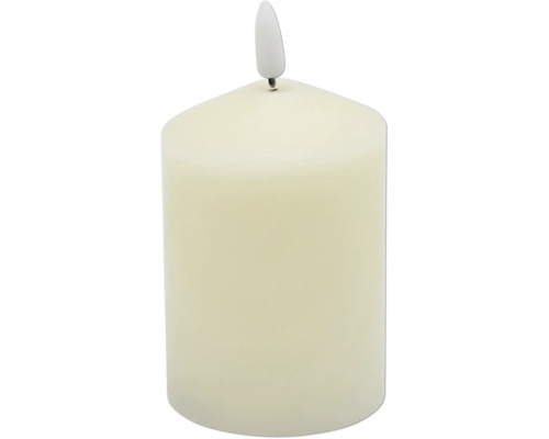 Kaars LED crème Ø 7 cm H 12,5 cm