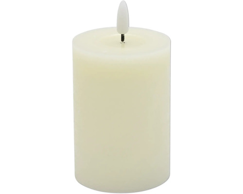 Kaars LED wax crème Ø 7 cm H 12,5 cm