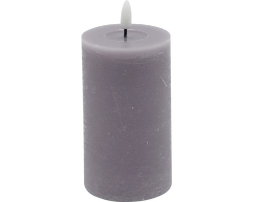 Kaars LED wax paars Ø 7 cm H 15 cm