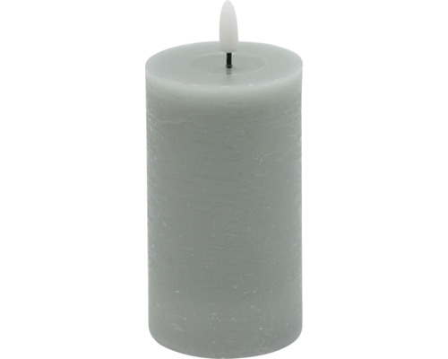 Kaars LED wax groen Ø 7 cm H 15 cm