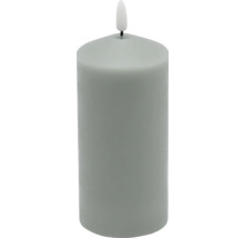 Decoratieve grijze stompkaars met led-vlam