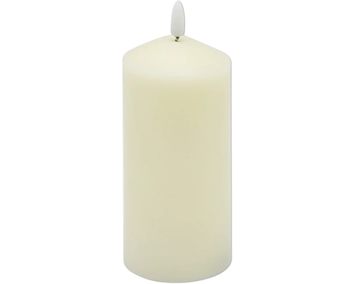 Kaars LED crème Ø 7 cm H 17 cm
