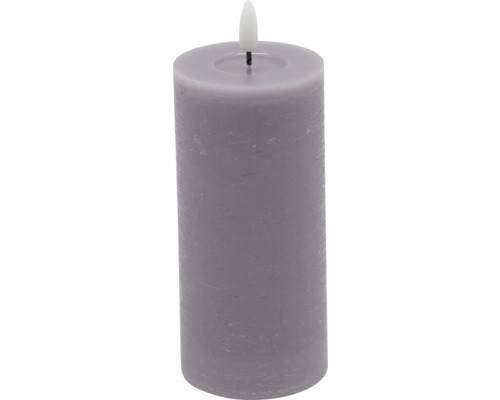 Kaars LED wax paars Ø 7 cm H 17 cm