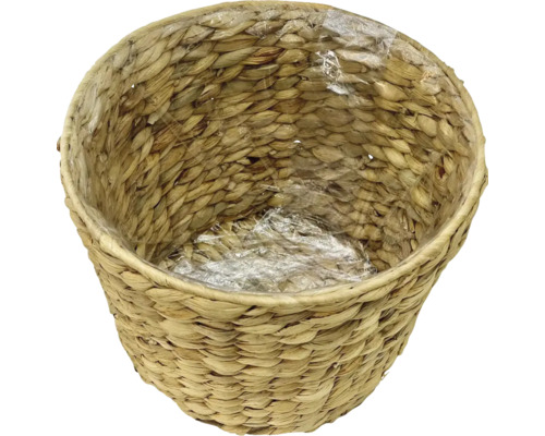 Gevlochten plantenpot met kunststof inzet