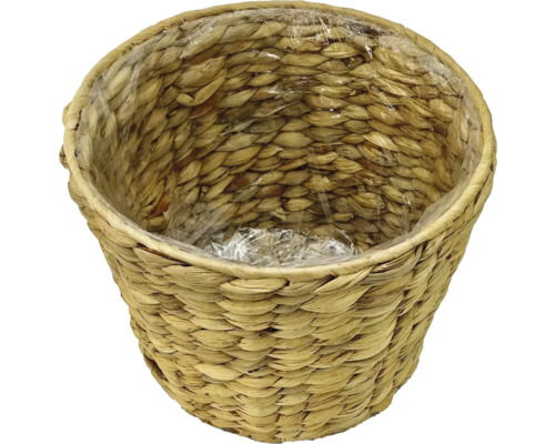 Gevlochten plantenpot met kunststof binnenkant