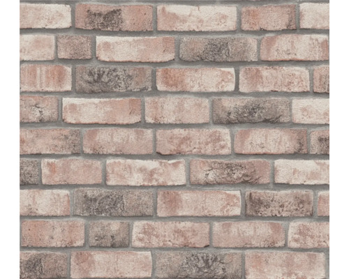 A.S. CRÉATION Vliesbehang 38812-2 Elements II steenoptiek beige Close-up van een behang met baksteenmotief