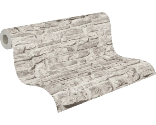 Rol behang met steenmotief