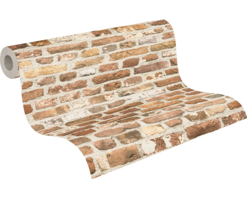Behangrol met baksteenmotief