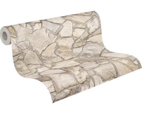 Behangrol met steenmotief