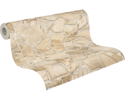 Behangrol met steenmotief