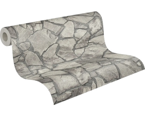 Rol behang met steenmotief