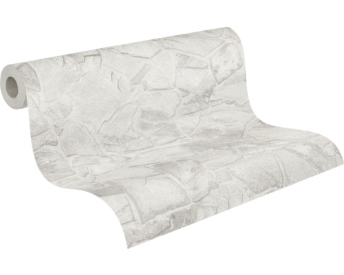 Rol behang met steenmotief