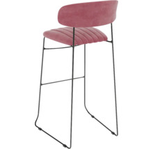 Barhocker met rugleuning en metalen frame