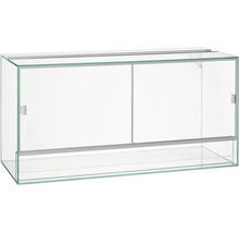 Glazen terrarium met schuifdeuren