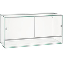 Glazen terrarium met schuifdeuren