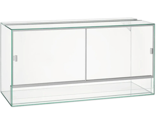 Glazen terrarium met schuifdeuren