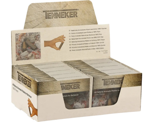 Tenneker aromapellets voor grill en barbecue, 100 procent tijm, display