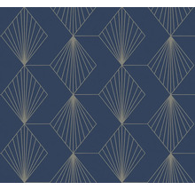 Behang met geometrisch waaierontwerp