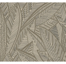 Behang met abstract bladpatroon