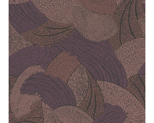 A.S. CRÉATION Vliesbehang 39935-2 French Affair grafisch paars Behang met abstract patroon van cirkels en lijnen