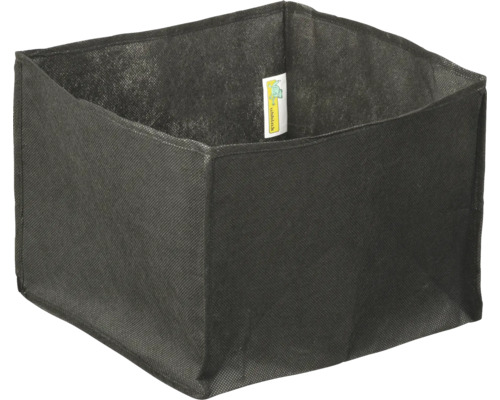 UBBINK Vijverplantzakje 25x25x20 cm, 2 st Zwarte plantenbak van textiel