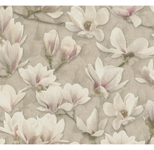 Behang met magnolia bloemmotief