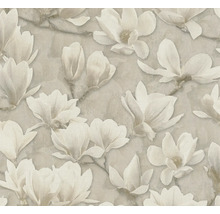 Behang met magnolia bloemmotief