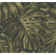 Behang met Monstera-bladmotief