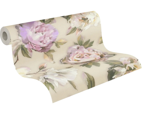 Behangrol met bloemenpatroon