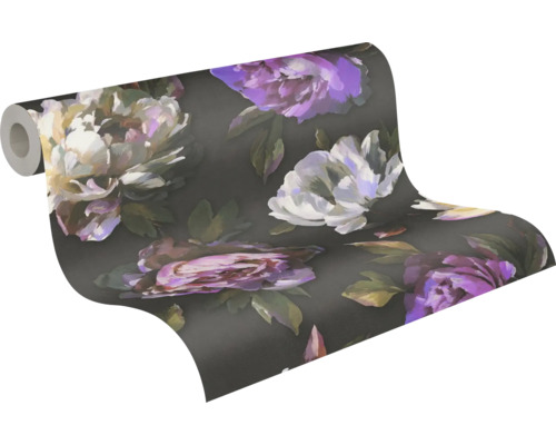 Behangrol met bloemmotief