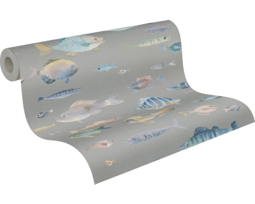 Behangrol met vissenpatroon