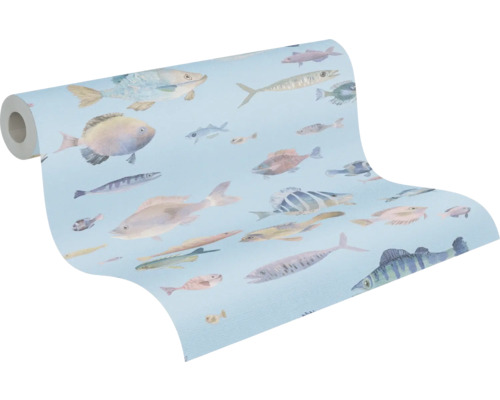 Behangrol met vismotieven