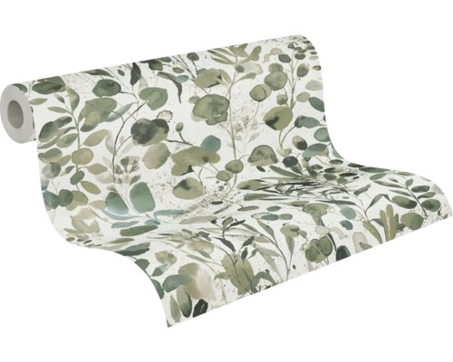 Rol behang met plantenmotief