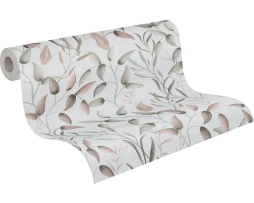 Behangrol met bladerontwerp