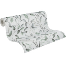 Behangrol met bladerdesign