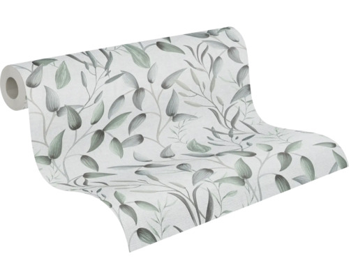 Behangrol met bladerdesign