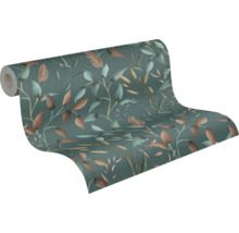 Behangrol met bladerdesign